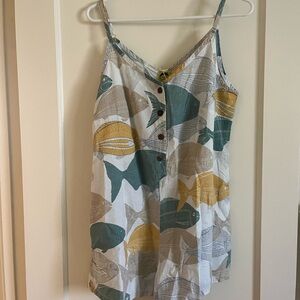 Kealopiko fish romper BNWT large